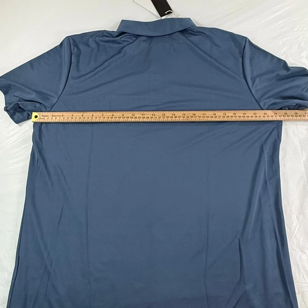 Adidas Mens Golf Polo Shirt Blue Digital Camo Graphic XL HS1093